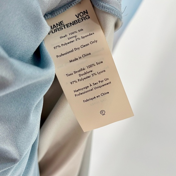 NWT Diane von Furstenberg 100% Silk Dixie Gradient Dress Size 00/ Retail $698.00 - Picture 7 of 9